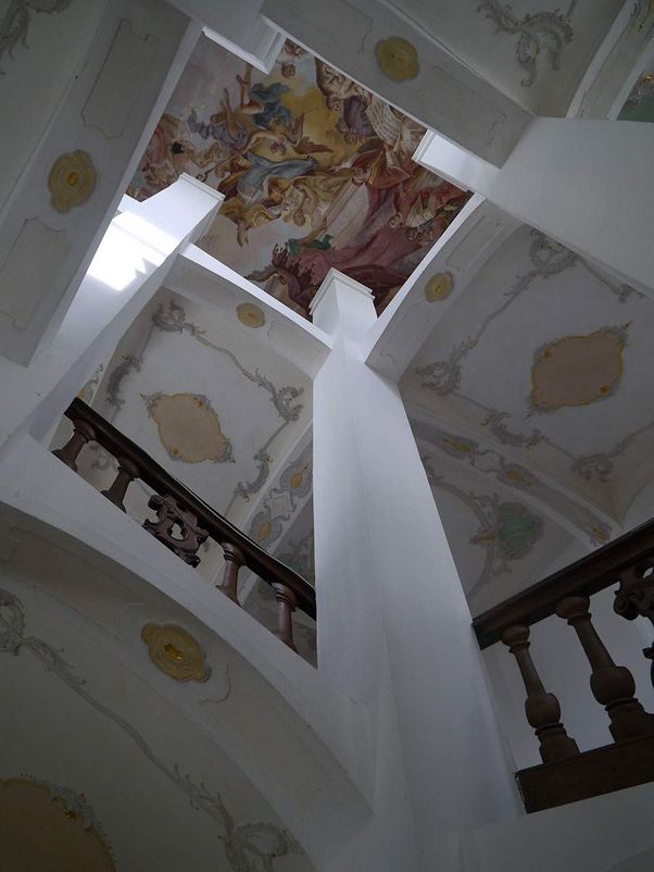 Kloster Schussenried, Blick ins Treppenhaus