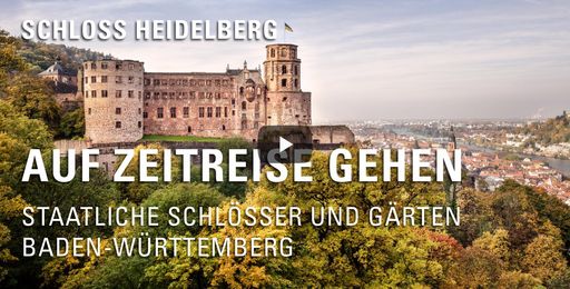 Startbildschirm des Films "Auf Zeitreise gehen: Schloss Heidelberg"