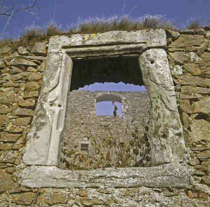 Fenster des Bandhauses in der oberen Festung der Festungsruine Hohentwiel