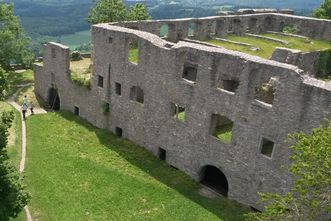 Bandhaus in der oberen Festung der Festungsruine Hohentwiel
