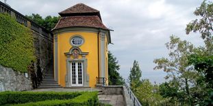 Das mit Lotto-Mitteln sanierte Teehäuschen des Neuen Schloss Meersburg