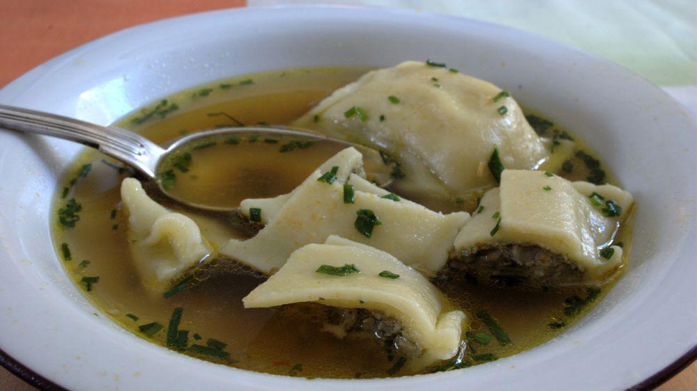 Maultaschen in der Brühe