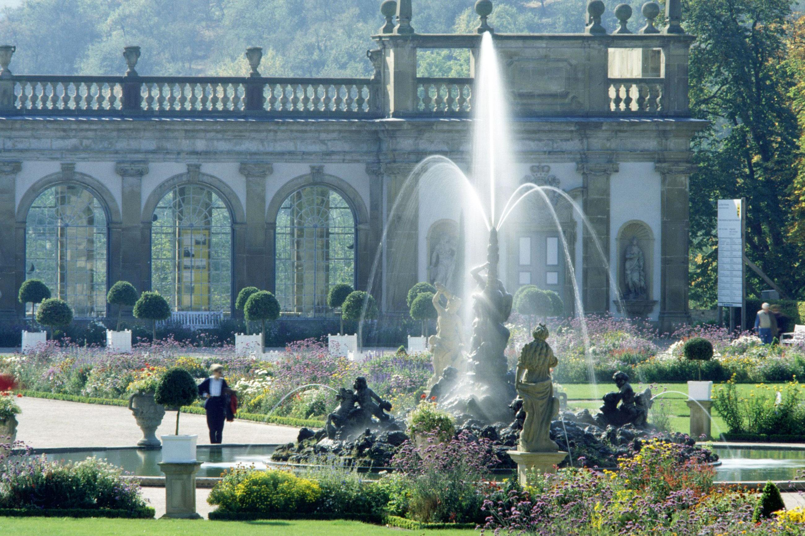 Herkulesbrunnen im Schlossgarten Weikersheim