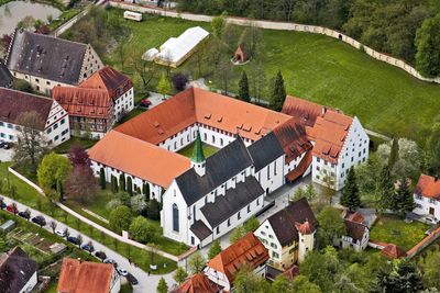 Kloster Heiligkreuztal, Luftaufnahme; Foto: Staatliche Schlösser und Gärten Baden-Württemberg, Achim Mende