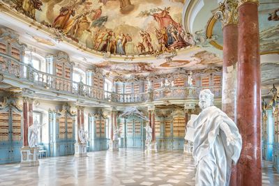 Kloster Schussenried, Innen Bibliothekssaal; Foto: Staatliche Schlösser und Gärten Baden-Württemberg, Günther Bayerl