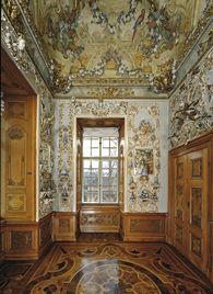 Das Porzellankabinett des Markgrafen Porzellankabinett im Appartement des Markgrafen im Residenzschloss Rastatt