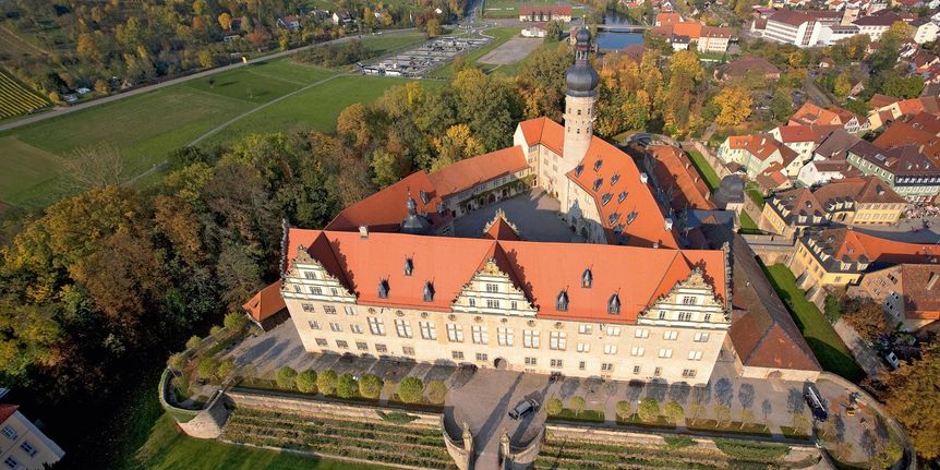 Schloss und Schlossgarten Weikersheim, Luftansicht
