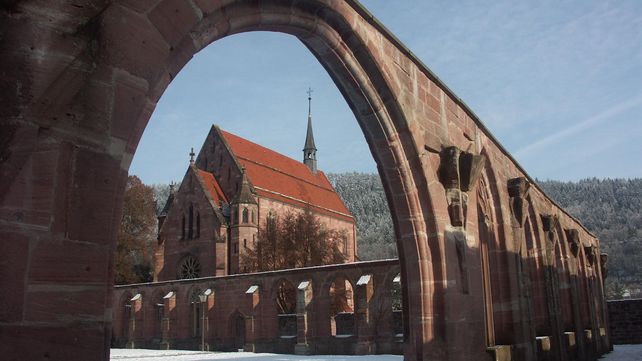 Kloster Hirsau, Außenaufnahme, Winter
