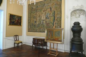 Schloss Bruchsal, Ausstellung Die unzerstörte Beletage, Gelbes Zimmer