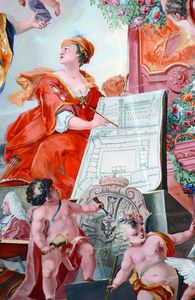 Schloss ob Ellwangen, Detail einer Deckenmalerei Schloss ob Ellwangen, Detail einer Deckenmalerei; Foto: Staatliche Schlösser und Gärten Baden-Württemberg, Urheber unbekannt