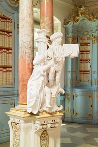 Foto: Landesmedienzentrum Baden-Württemberg, Arnim Weischer Monastère de Schussenried, Un groupe de figures; l'image: Staatliche Schlösser und Gärten Baden-Württemberg, Arnim Weischer