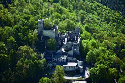 Luftaufnahme Altes Schloss Hohenbaden