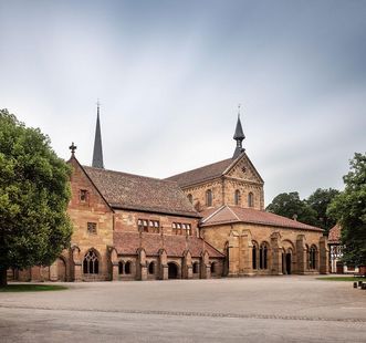 View of monastery and monastery church