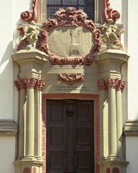 Foto: Staatliche Schlösser und Gärten Baden-Württemberg, Jürgen Besserer Portal Klosterkirche Kloster Schöntal