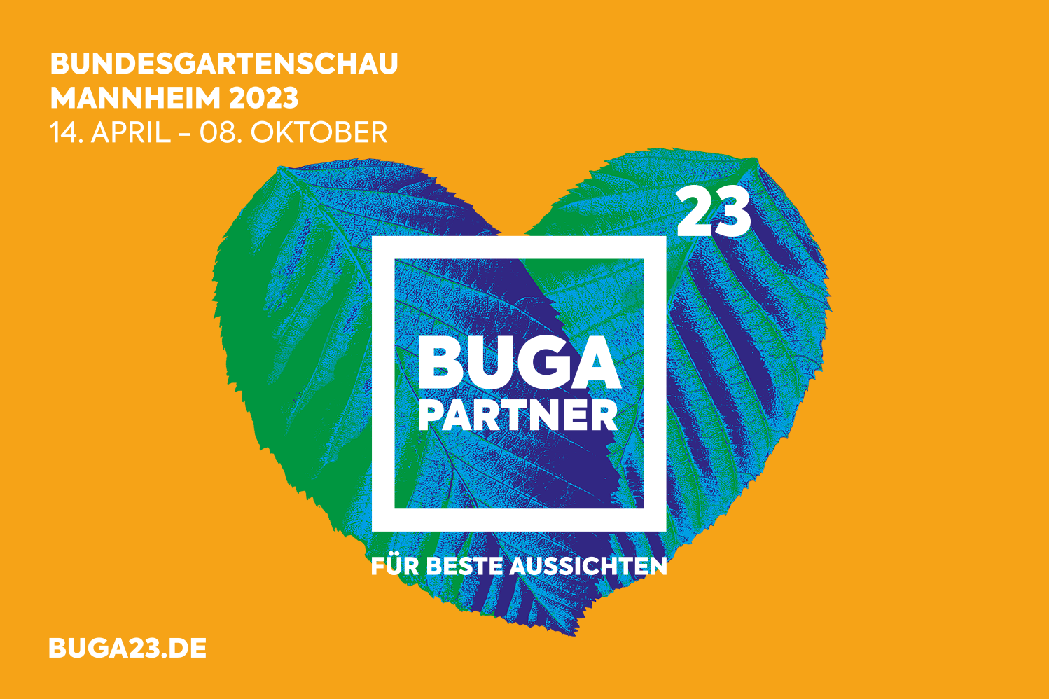 Werbemotiv der Bundesgartenschau Mannheim 2023