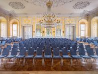 Foto: Dr. Manfred Schneider, Nußloch – www.monumente-im-bild.de Schloss Bruchsal, Kammermusiksaal