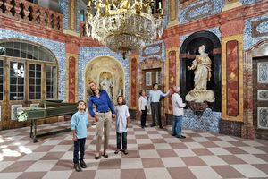 Schloss Favorite Rastatt, Familie im Schloss