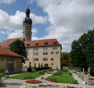 Der Rosengarten von Schloss Weikersheim