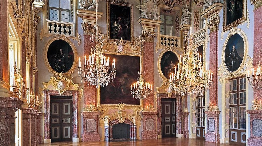 Residenzschloss Rastatt, Innenansicht, Ahnensaal