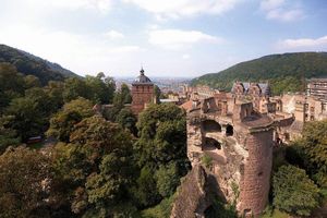 Schloss Heidelberg, Luftaufnahme