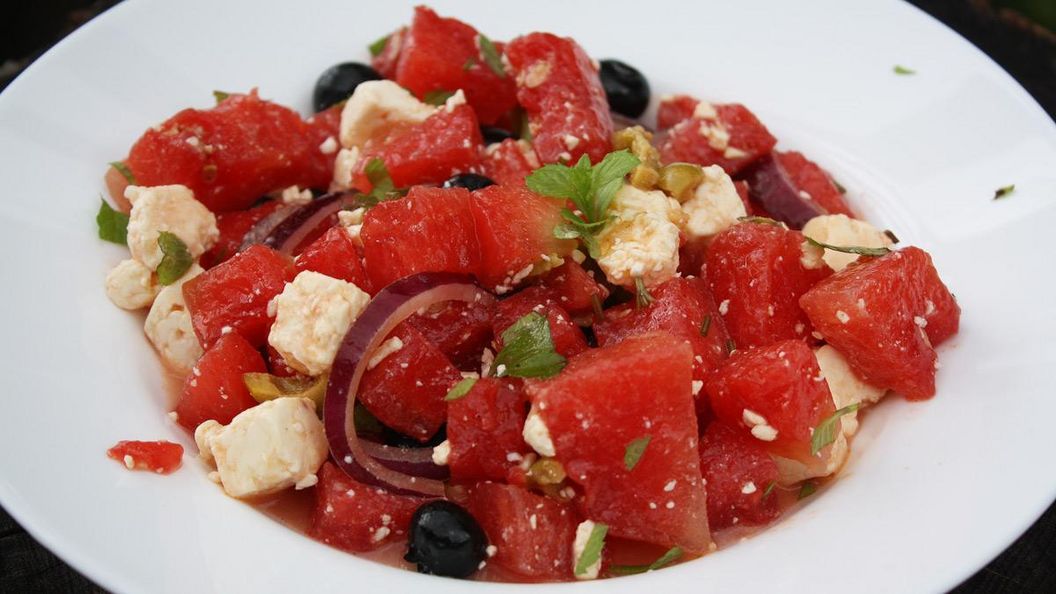 Wassermelonensalat