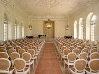 Schloss Schwetzingen, Mozartsaal; Foto: Staatliche Schlösser und Gärten Baden-Württemberg, Arnim Weischer Schloss Schwetzingen, Mozartsaal; Foto: Staatliche Schlösser und Gärten Baden-Württemberg, Arnim Weischer