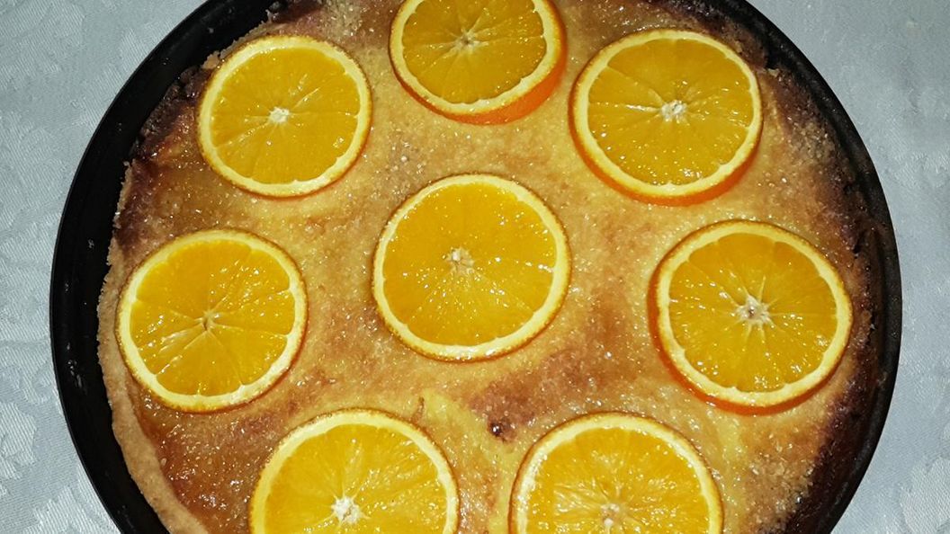 Fertige Orangentarte