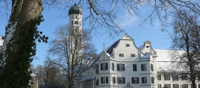 Kloster Schussenried, Blick auf die Schlosskirche