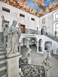 Foto: Staatliche Schlösser und Gärten Baden-Württemberg, Günther Bayerl Nouveau Château de Meersburg, escalier; l'image: Staatliche Schlösser und Gärten Baden-Württemberg, Arnim Weischer