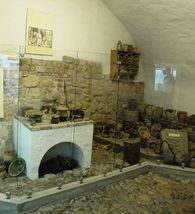 Küchenecke im Burgmuseum Küchenecke im Burgmuseum Hochburg bei Emmendingen