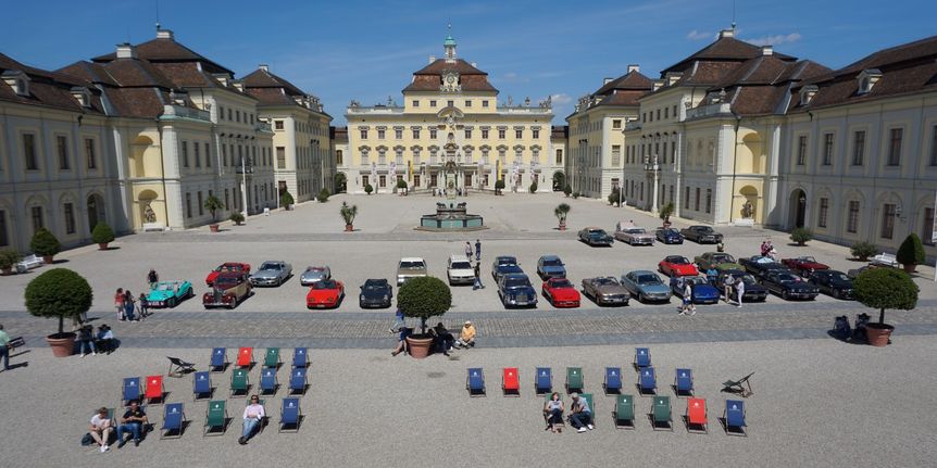 Residenzschloss Ludwigsburg, Blick in den Ehrenhof Ludwigsburg  