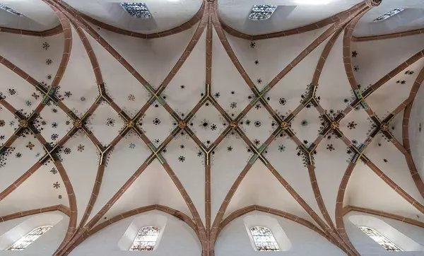 Kloster Maulbronn, Netzgewölbe an der Decke der Klosterkirche