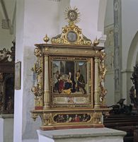 Foto: Staatliche Schlösser Baden-Württemberg, Joachim Feist Der Barockaltar in der ehemaligen Klosterkiche