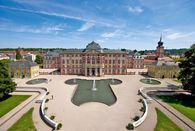 Foto: Staatliche Schlösser und Gärten Baden-Württemberg, Achim Mende Schloss Bruchsal, Luftaufnahme