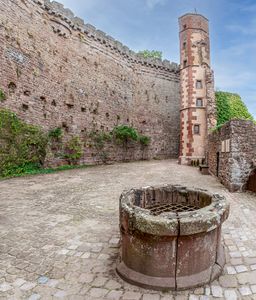 Burgfeste Dilsberg, Außen, Brunnen im Innenhof