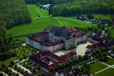 Luftaufnahme des Klosters Wiblingen