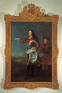 Residenzschloss Rastatt, Detail, Porträt von Ludwig von Orleans