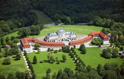 Schloss Solitude, Luftaufnahme; Foto: Staatliche Schlösser und Gärten Baden-Württemberg, Achim Mende