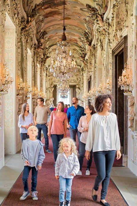 Ludwigsburg Residential Palace, a young visitor in the residential palace