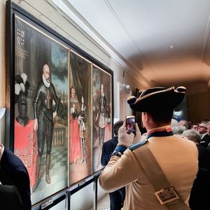 Residenzschloss Mergentheim, Festakt, Hochmeister-Triptychon