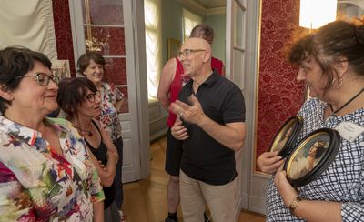 Kloster Bebenhausen, Besuch Staatssekretärin; Foto: Staatliche Schlösser und Gärten Baden-Württemberg, Andreas Weise
