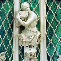 Stuck im Grünen Kabinett Detail einer Stuckplastik im Grünen Kabinett im Neuen Schloss Tettnang; Foto: Staatliche Schlösser und Gärten Baden-Württemberg,, Arnim Weischer