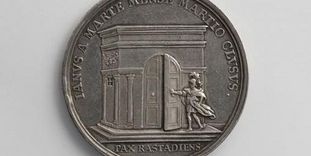 Medaille auf den Frieden von Rastatt (Rückseite), hergestellt von Georg Friedrich Nürnberger 1714