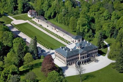 Schloss Favorite Rastatt, Luftansicht