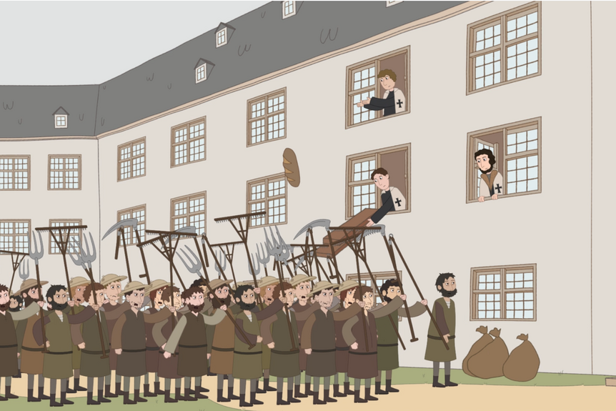 500 Jahre Bauernkrieg, Filmstill Mergentheim