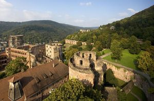 Schloss Heidelberg, Luftaufnahme