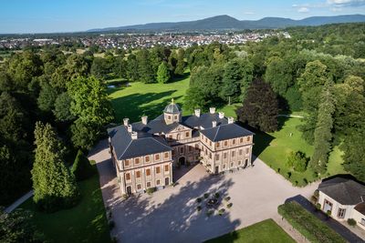 Schloss Favorite Rastatt, Luftaufnahme