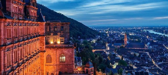 Schloss Heidelberg, Blick auf die Stadt Heidelberg