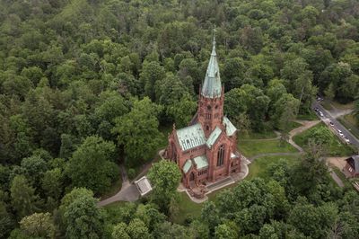 Großherzogliche Grabkapelle Karlsruhe, Luftaufnahme