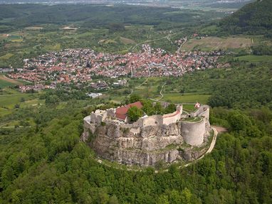 Festungsruine Hohenneuffen von oben